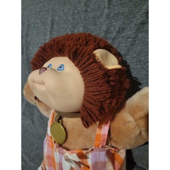 Vintage 1983 Cabbage Patch Kids Koosas Girl Lion Dog w/Dress Furskin Bear Doll - Picture 5 of 15